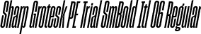 Sharp Grotesk PE Trial SmBold Itl 06 Regular font | SharpGroteskPETrialSmBoldItl-06.otf