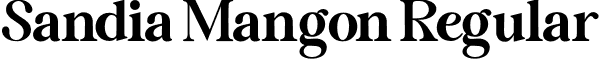 Sandia Mangon Regular font | Sandia Mangon.otf