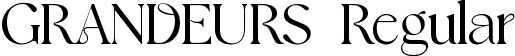 GRANDEURS Regular font | grandeurs.ttf