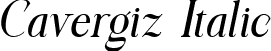 Cavergiz Italic font | Cavergiz-Italic.ttf