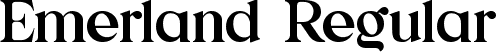 Emerland Regular font | emerland.ttf