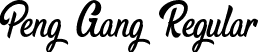 Peng Gang Regular font | PengGang.ttf