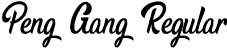 Peng Gang Regular font | PengGang.otf