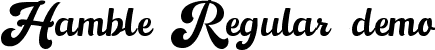 Hamble Regular-demo font | Hamble-Regular-demo.ttf