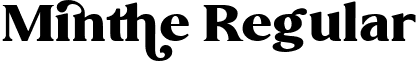 Minthe Regular font | minthe-regular.ttf