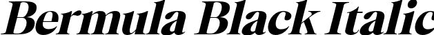 Bermula Black Italic font | Bermula Blackitalic.otf