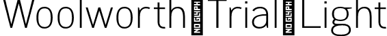 Woolworth Trial Light font | WoolworthTrial-Light.otf