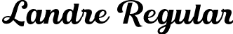 Landre Regular font | landre-regular.otf