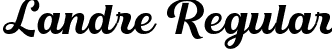 Landre Regular font | landre-regular.ttf