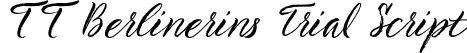 TT Berlinerins Trial Script font | tt-berlinerins-trial-script.otf