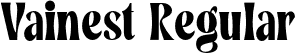 Vainest Regular font | vainest.otf