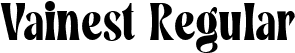 Vainest Regular font | vainest.ttf