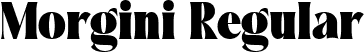 Morgini Regular font | morgini.ttf