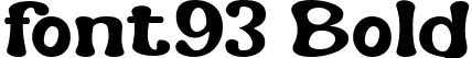 font93 Bold font | BurkeyBold-nRWGV.ttf