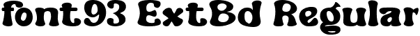 font93 ExtBd Regular font | BurkeyExtraBold-1GA40.ttf