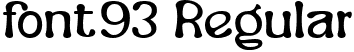 font93 Regular font | BurkeyRegular-YzRrq.ttf