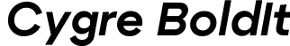 Cygre BoldIt font | Cygre-BoldIt.ttf