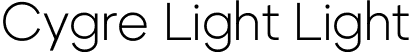 Cygre Light Light font | Cygre-Light.ttf