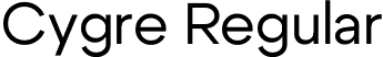 Cygre Regular font | Cygre-Regular.ttf