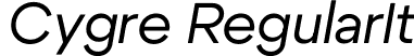 Cygre RegularIt font | Cygre-RegularIt.ttf