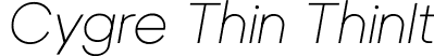 Cygre Thin ThinIt font | Cygre-ThinIt.ttf