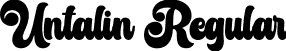 Untalin Regular font | untalin-personal-use-only.otf