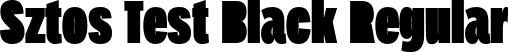 Sztos Test Black Regular font | SztosTest-Black.otf