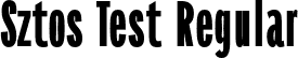 Sztos Test Regular font | SztosTest-Regular.otf