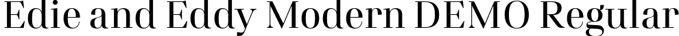 Edie and Eddy Modern DEMO Regular font | EdieandEddyModernDEMO-Regular.otf