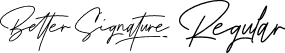 Better Signature Regular font | BetterSignature-GODqP.otf