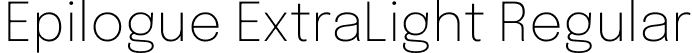 Epilogue ExtraLight Regular font | Epilogue-ExtraLight.ttf