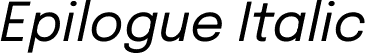 Epilogue Italic font | Epilogue-Italic.ttf