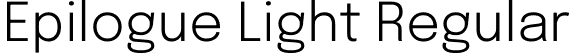 Epilogue Light Regular font | Epilogue-Light.ttf