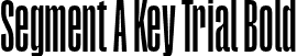 Segment A Key Trial Bold font | SegmentAKeyTrial-Bold.otf