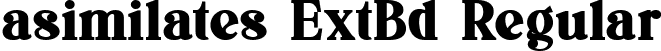 asimilates ExtBd Regular font | asimilates-ExtraBold.ttf