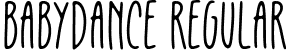 Babydance Regular font | Babydance.otf