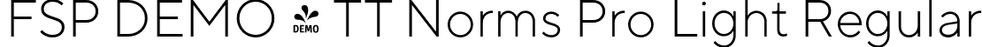 FSP DEMO - TT Norms Pro Light Regular font | Fontspring-DEMO-tt_norms_pro_light.otf