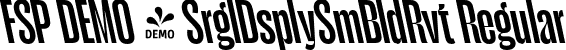 FSP DEMO - SrglDsplySmBldRvt Regular font | Fontspring-DEMO-serigueladisplay-semiboldrevit.otf