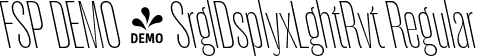 FSP DEMO - SrglDsplyxLghtRvt Regular font | Fontspring-DEMO-serigueladisplay-exlightrevit.otf