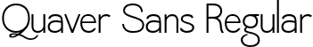 Quaver Sans Regular font | QuaverSans.otf