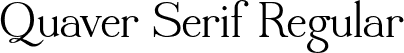 Quaver Serif Regular font | QuaverSerif.otf