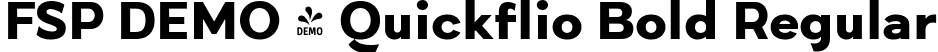 FSP DEMO - Quickflio Bold Regular font | Fontspring-DEMO-quickflio-bold.ttf