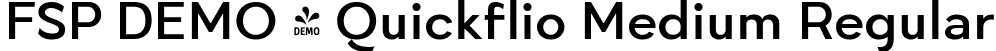 FSP DEMO - Quickflio Medium Regular font | Fontspring-DEMO-quickflio-medium.ttf