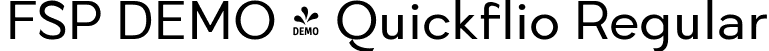FSP DEMO - Quickflio Regular font | Fontspring-DEMO-quickflio-regular.ttf