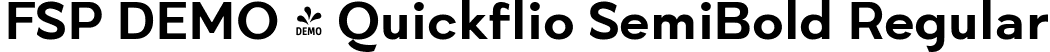 FSP DEMO - Quickflio SemiBold Regular font | Fontspring-DEMO-quickflio-semibold.ttf