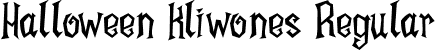 Halloween Kliwones Regular font | Halloween Kliwones.otf