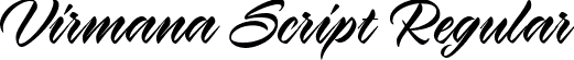 Virmana Script Regular font | VirmanaScript-1GVqv.ttf