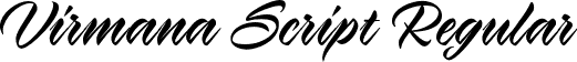 Virmana Script Regular font | VirmanaScript-8MVqn.otf