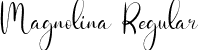 Magnolina Regular font | Magnolina.ttf