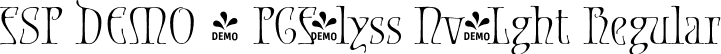 FSP DEMO - PGF-lyss Nv-Lght Regular font | Fontspring-DEMO-pgf-elyss-nouveau-light.otf